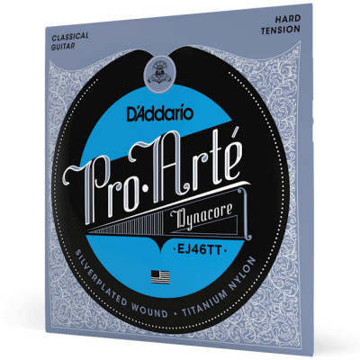 D'ADDARIO EJ46TT PRO ARTE DYNACORE TITANIUM TREBLES HARD TENSION струни для класичної гітари